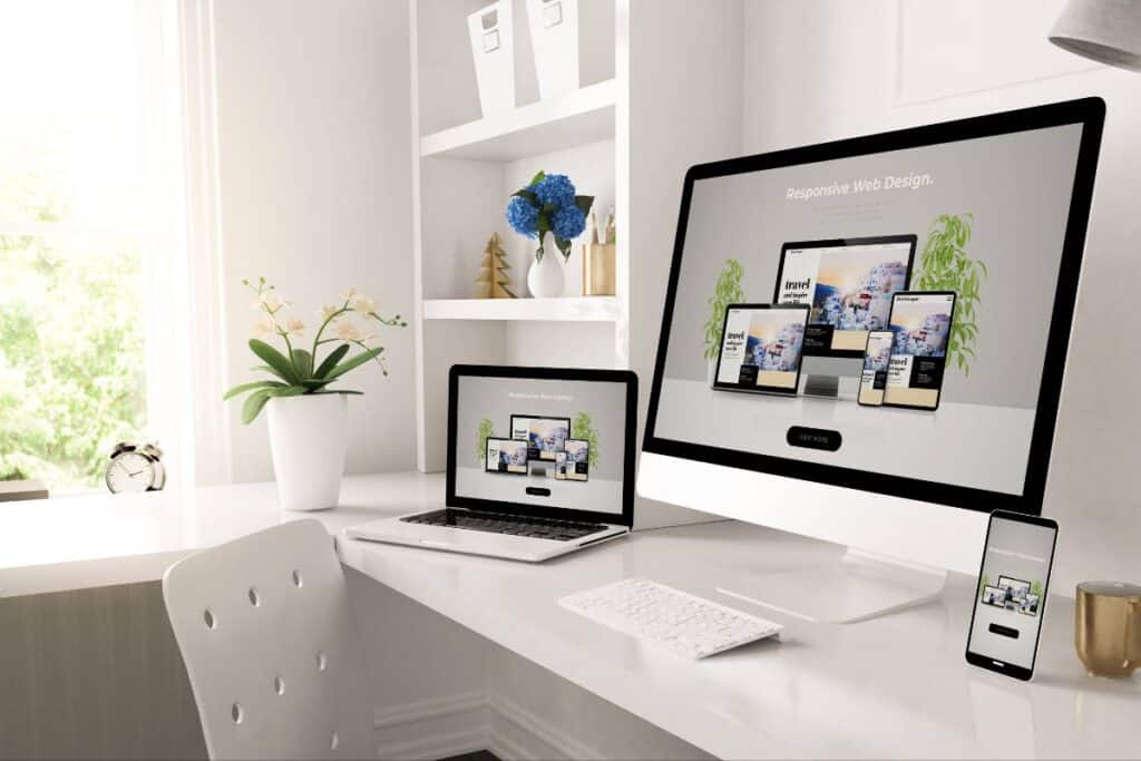 Minimalist website design studio