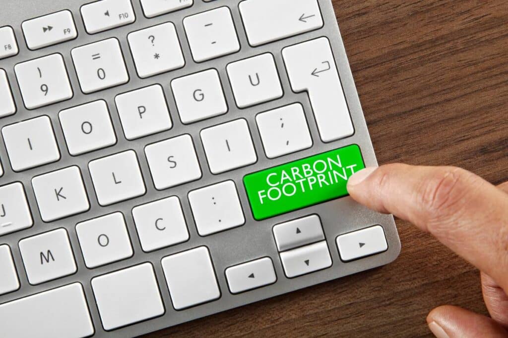 low carbon keyboard for website design